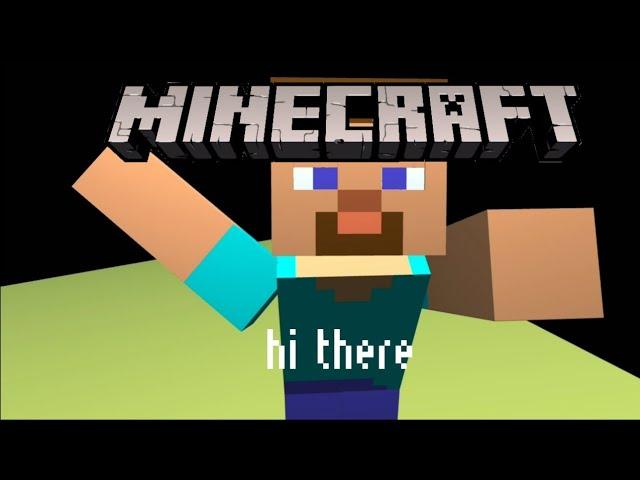 (Minecraft Prisma 3d) steve says hi