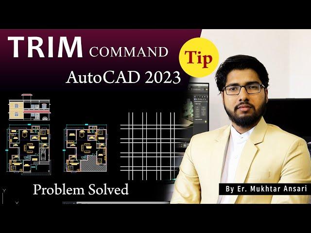 AutoCAD Trim Command Explained | Trim Problem Solved | AutoCAD 2023