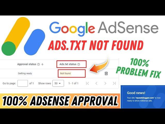 Google AdSense Ads.txt Not Found Problem Solve | How To Fix Ads.txt Status Not Found