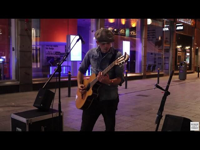 Beatboxing w/a guitar & flute instrumental by Flute Loops on Grafton Street from the DCT livestream