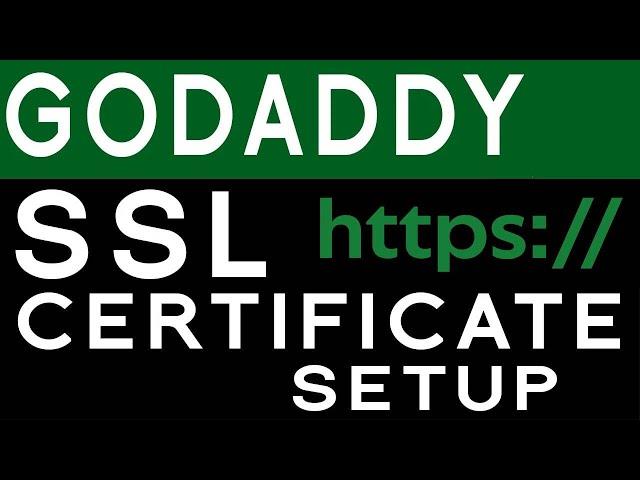 How to add SSL Certificate to your website domain on godaddy