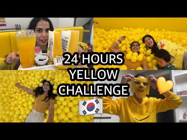 24 HOURS CVS YELLOW CHALLENGE  Korea vlog