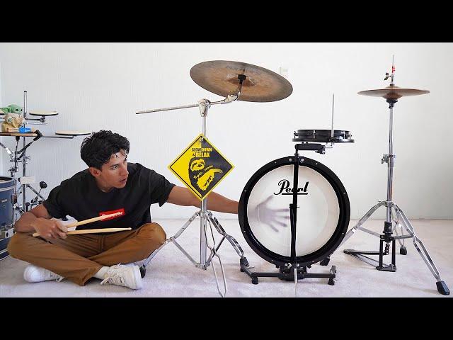 The SMALLEST drum kit in the world!