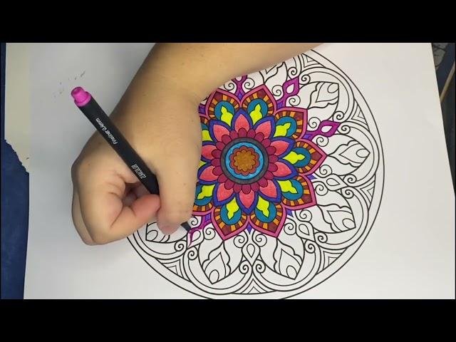 Colour me Happy - Mandala Episode 160 #wellness #mindfulness #colouring #happy #colourme #mandala