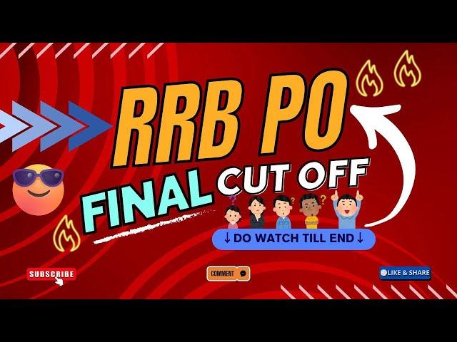 IBPS RRB PO 2024 FINAL CUTOFF (EXPECTED)....