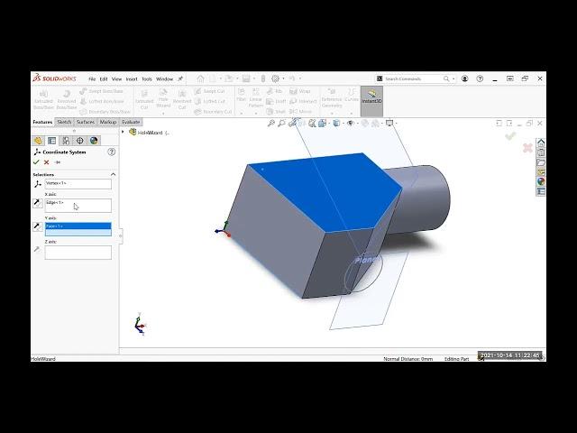 SolidWorks Reference Coordinate System