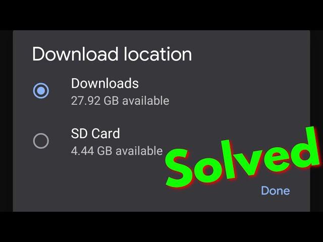 How To Change Download Location in Google Chrome Android Mobile - Internal Storage To SD Card