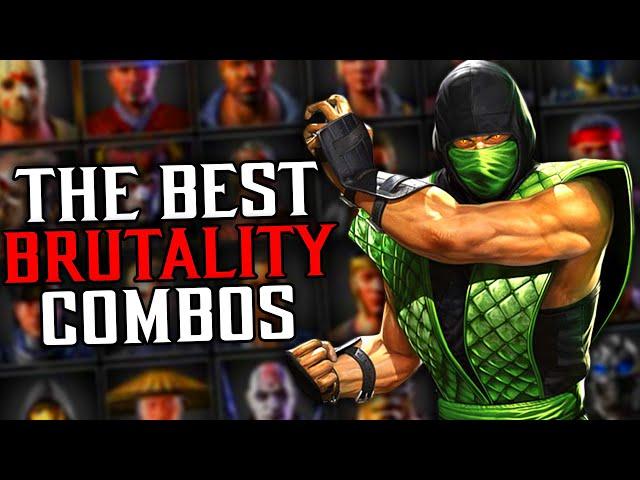 EVERY Characters BEST BRUTALITY COMBO in Mortal Kombat X... *PART 2*