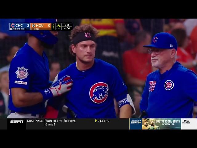 Albert Almora Jr in Tears after striking Little Girl with 100 MPH Foul Ball