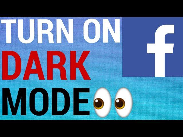 How To Enable Dark Mode on Facebook With Android | IOS