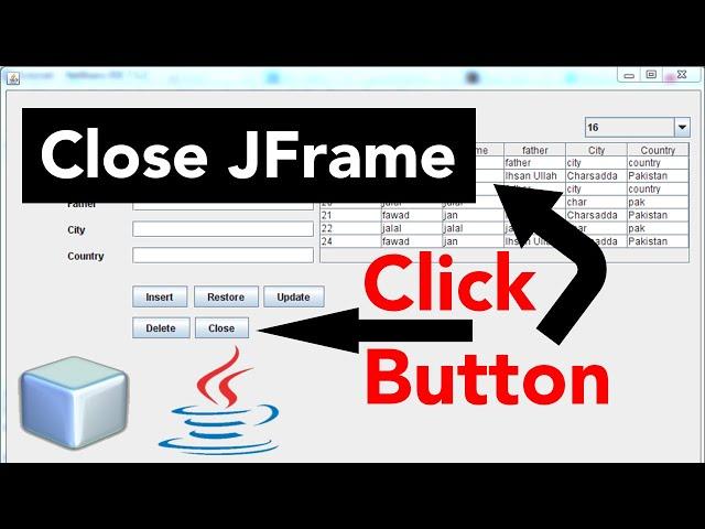 Java SWING #19 - How to Exit Program on Button Click in Java Netbeans