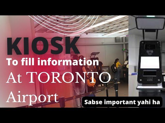 Toronto Airport most important part || filling up the information #yyz #torontoairport #canada