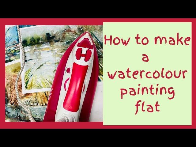 How to make a watercolour painting flat