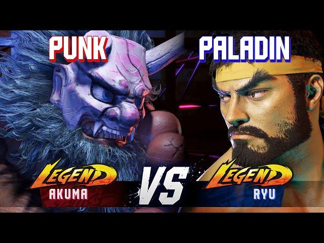 SF6 ▰ PUNK (Akuma) vs PALADIN (Ryu) ▰ High Level Gameplay