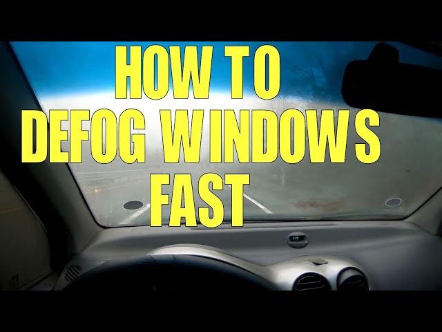 How to Defog Car Windows Fast!