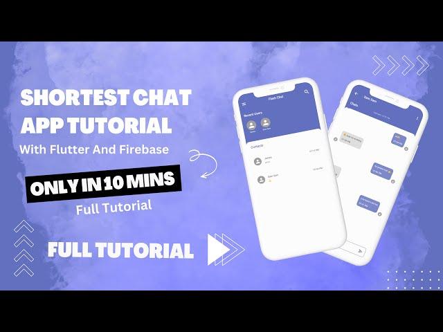 Build Chat App With Flutter & Firebase In Just 10 Minutes | [2024] #flutter #flutterfirebase