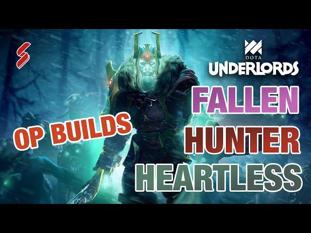 Full Fallen is OP | Hunter Heartless Fallen | Dota Underlords Strategy