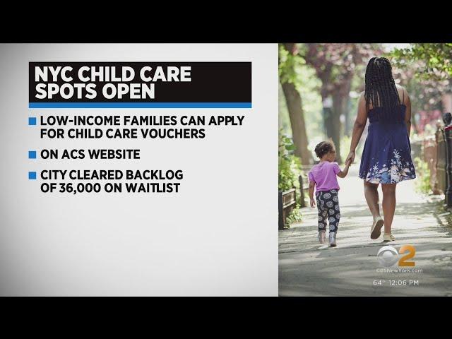 NYC child care spots open up