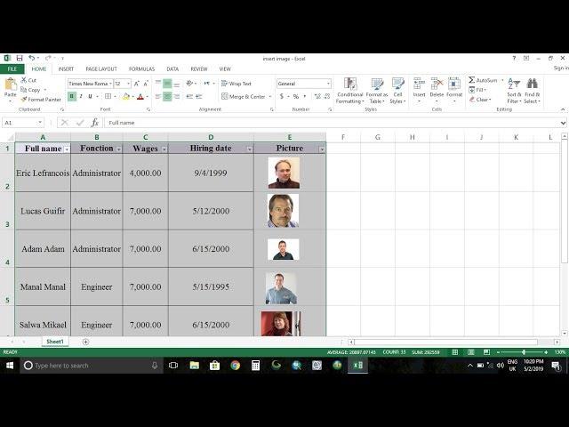 How to Insert Image into Excel Cells