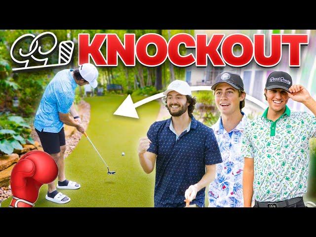 Insane Backyard Putting Knockout Challenge | Good Good Labs