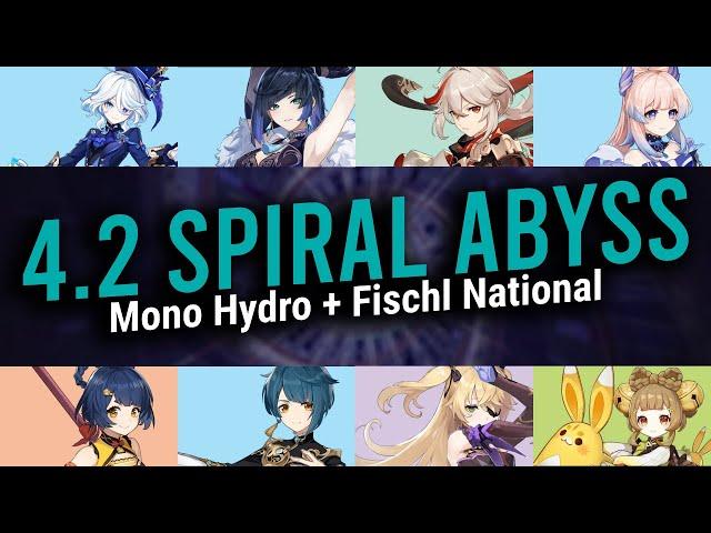 Mono Hydro + Fischl National | Spiral Abyss | Genshin Impact 4.2