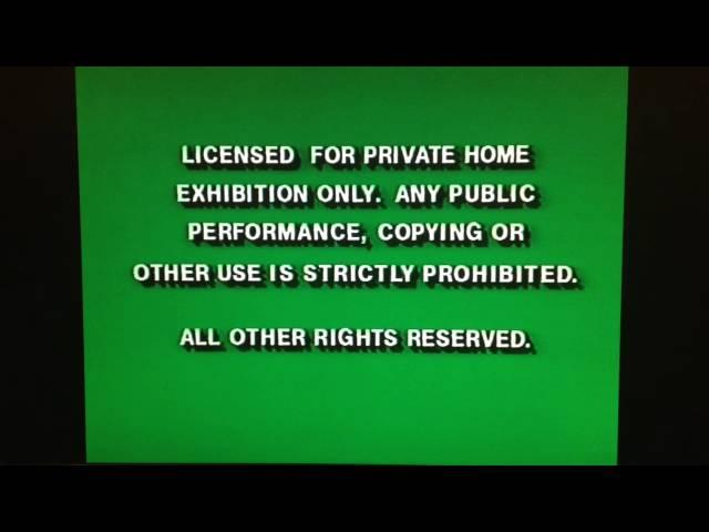 Green FBI Warning Screens/1986 WDHV (cut short)