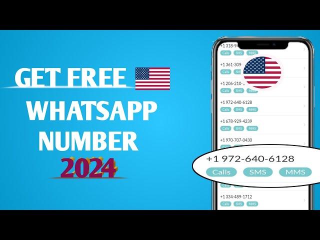 How To Get Free USA Number For Whatsapp Verification || 2024 