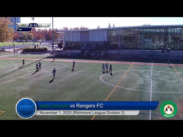 Jade Unicorn vs Rangers (Richmond League Division 2) - November 1, 2020