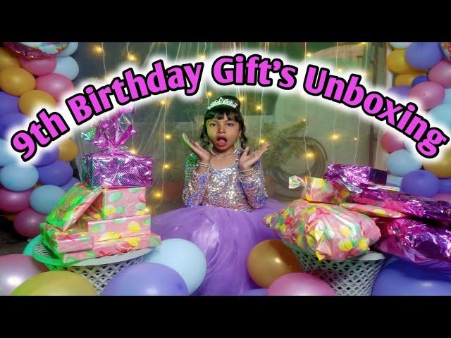 My 9th Birthday Gifts Unboxing / Birthday Gifts Opening / Cute Unicorn & Blackpink Stationary /