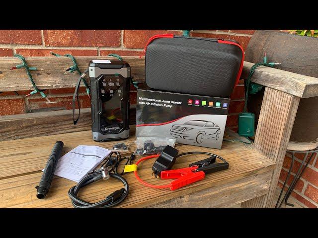 Oreetga 5000 Amp Car Jump Starter With Inflator Inflator/Deflator Compressor Review