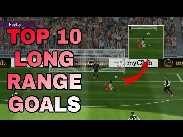 Top 10 Long Range Goals in Pes Mobile 2021 | PES 2021