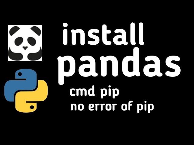 How to install pandas for python any version using cmd pip without pip error || by Telesky ||
