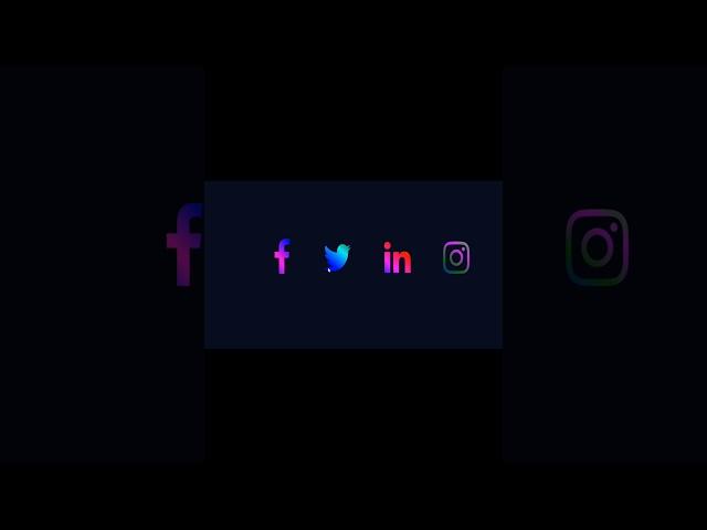 CSS creative gradient icon effects #shorts