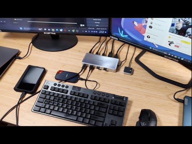 Anker KVM Switch (Dual 4K, for Dual Laptops) Use Same Keyboard, Mouse, and Monitors for 2 Laptops!