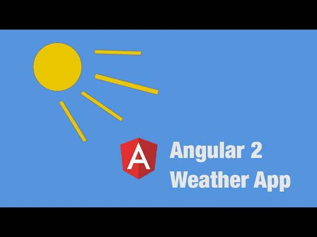 Angular 2 Full App Tutorial - Weather App - #3 Create first Components