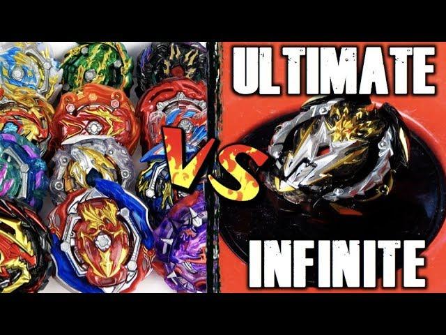 THE ULTIMATE INFINITE BEYBLADE vs ALL GT BEYBLADES