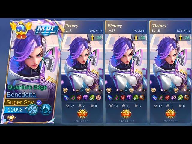 TRYING 2024 BEST BENEDETTA BRUTAL BUILD (damage hack) | MOBILE LEGENDS TOP GLOBAL GUIDE