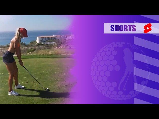 Amazing Golf Swing you need to see | Golf Girl awesome swing | Golf shorts | SAM STOCKTON