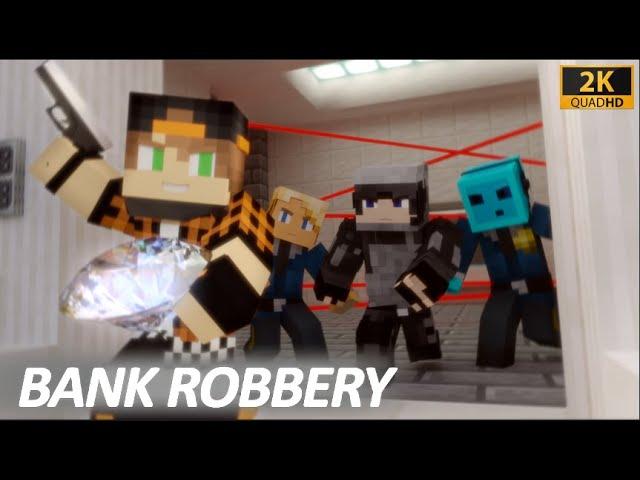 BANK ROBBERY (Minecraft Police Chase Animation) | Dye MC