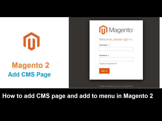 Add CMS Page | Category Menu in Magento 2