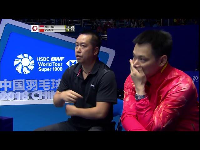 Thriller between Chen Long and Anthony Ginting