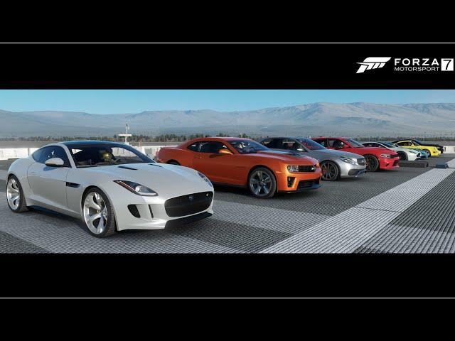 FM7 - Top 18 Fastest Speed Sport Touring Cars Drag Race