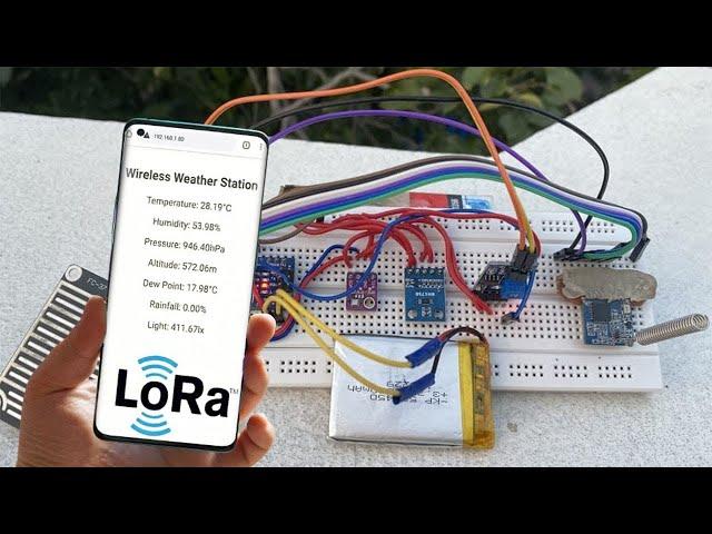 LoRa Based Wireless Weather Station using Arduino and ESP32