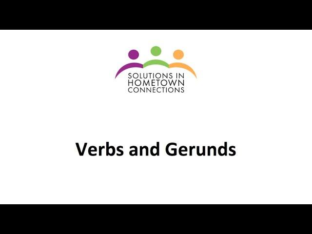 Verbs and Gerunds