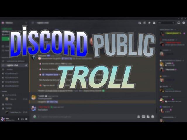 Discord Public Kızlarını Trollemek ! | Discord Public Troll #1