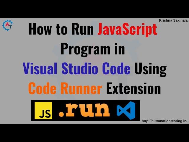 How To Run JavaScript Code Using  CodeRunner Extension in Visual Studio Code | VS Code Extension