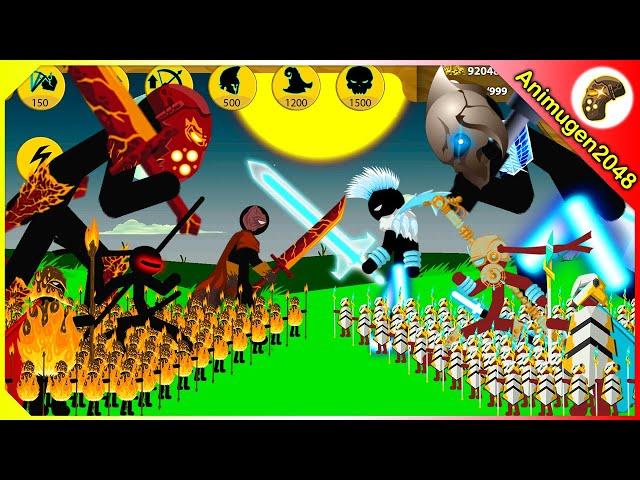 STICK FIGURE LAVA vs️VOLTAIC, WRATHNA, XENOPHON, SHADOWRATH | Stick War Legacy Mod | Animugen2048