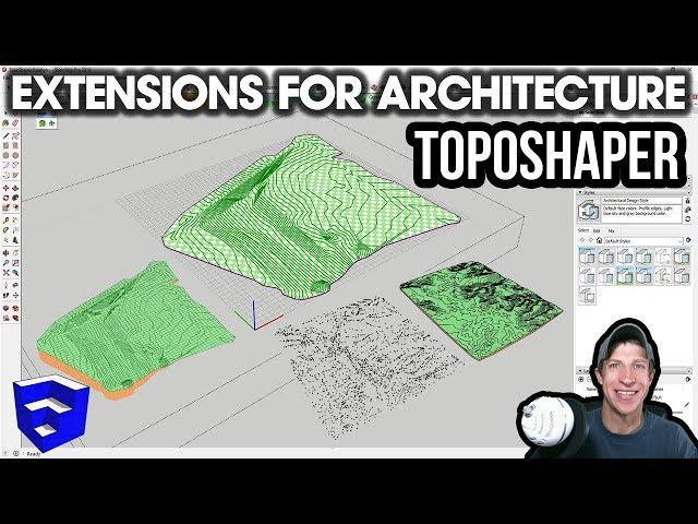 SketchUp EXTENSIONS FOR ARCHITECTURE - Easy Terrains with Toposhaper