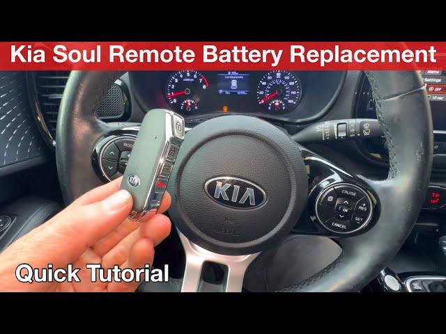 2020 - 2024 Kia Soul Remote Key Fob Battery Replacement / How to open Kia remote