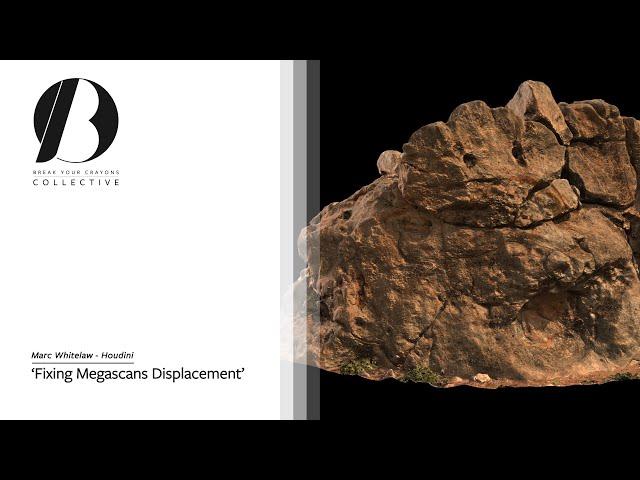 Houdini: 'Fixing' Megascans Displacement Issue w/Redshift